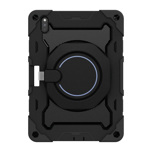 For Huawei Matepad Pro 10.8 Armor Contrast Color Silicone + PC Tablet Case(Black) - Huawei by buy2fix | Online Shopping UK | buy2fix