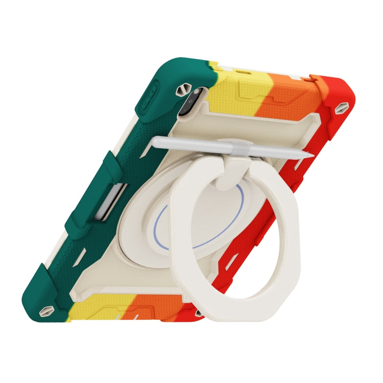 For Huawei Matepad Pro 10.8 Armor Contrast Color Silicone + PC Tablet Case(Colorful Red) - Huawei by buy2fix | Online Shopping UK | buy2fix