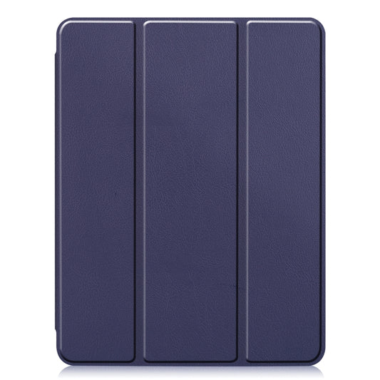 For iPad Pro 11 inch 2020 Custer Pattern TPU Smart Tablet Holster with Sleep Function & Tri-Fold Bracket & Pen Slot(Blue) - iPad Pro 11 (2020) Cases by buy2fix | Online Shopping UK | buy2fix