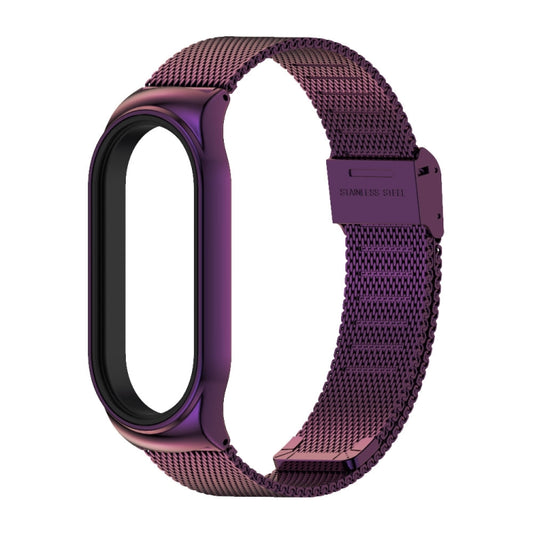 For Xiaomi Mi Band 7 / 7 NFC MIJOBS CS Milan Buckle Metal Watch Band(Purple) by MIJOBS