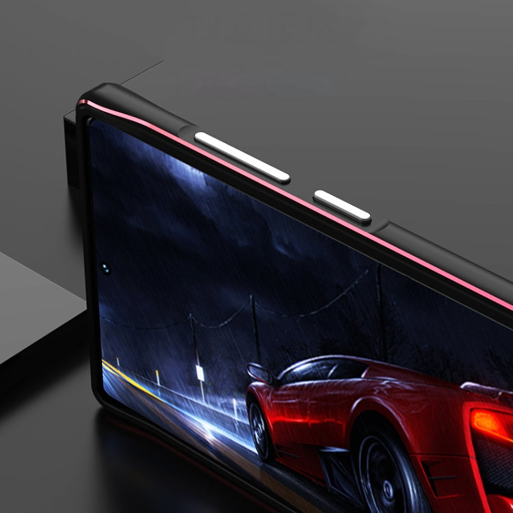 For Samsung Galaxy S22 Ultra Aurora Series Lens Protector + Metal Frame Protective Phone Case(Silver) - Galaxy S22 Ultra 5G Cases by buy2fix | Online Shopping UK | buy2fix