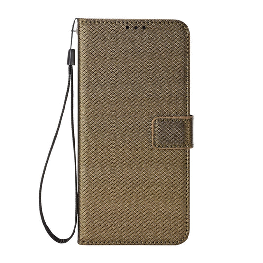 For Blackview A50 Diamond Texture Leather Phone Case(Brown) by buy2fix