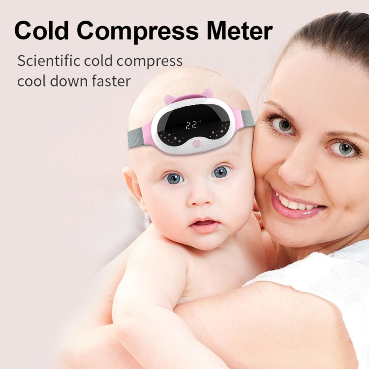 T9 Children's Head-Mounted Cold Compress Meter(Sea Blue) by buy2fix