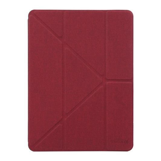 Mutural King Kong Series Deformation Holder Leather Tablet Case For iPad 9.7 2018 / 2017(Red) - iPad 9.7 (2018) & (2017) Cases by Mutural | Online Shopping UK | buy2fix