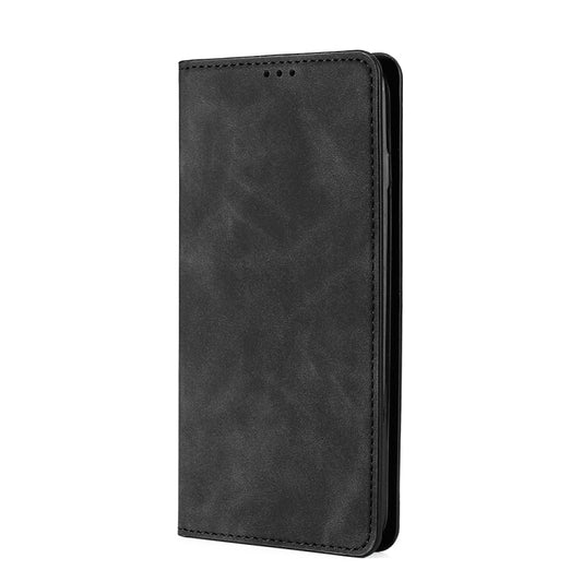 For DOOGEE X96 Pro Skin Feel Magnetic Horizontal Flip Leather Phone Case(Black) by buy2fix