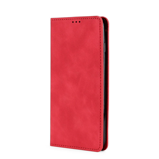 For DOOGEE X96 Pro Skin Feel Magnetic Horizontal Flip Leather Phone Case(Red) by buy2fix