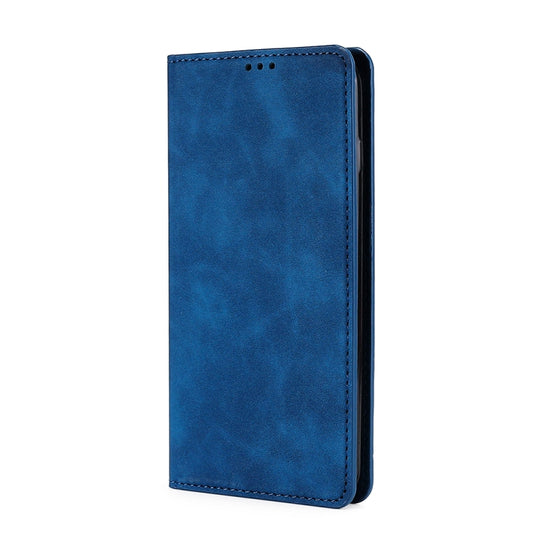 For DOOGEE X96 Pro Skin Feel Magnetic Horizontal Flip Leather Phone Case(Blue) by buy2fix