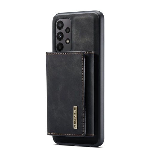 For Samsung Galaxy A23 5G DG.MING M1 Series 3-Fold Multi Card Wallet Phone Case(Black) by DG.MING