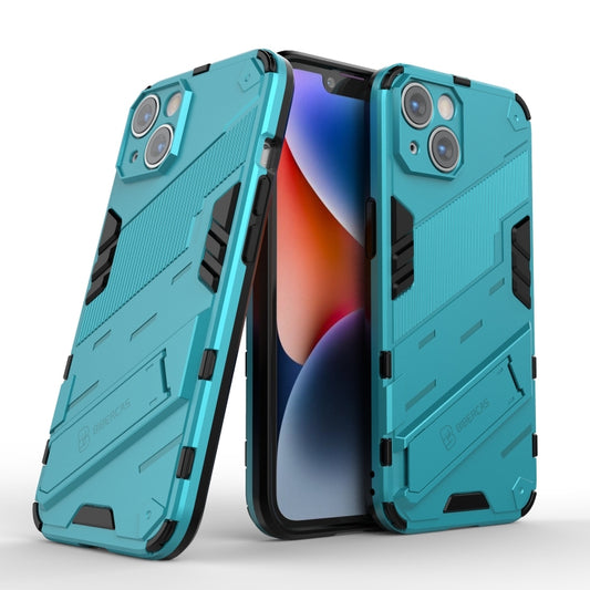 For iPhone 14 Punk Armor 2 in 1 PC + TPU Phone Case (Blue) by buy2fix