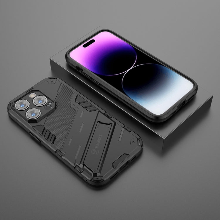 For iPhone 14 Pro Punk Armor 2 in 1 PC + TPU Phone Case(Black) - iPhone 14 Pro Cases by buy2fix | Online Shopping UK | buy2fix