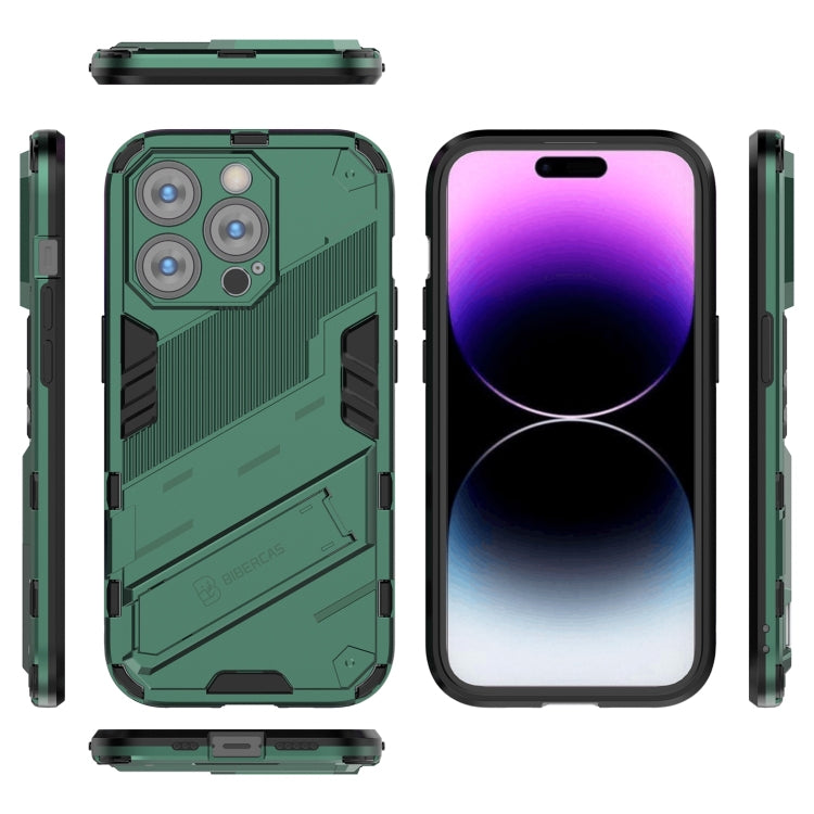 For iPhone 14 Pro Max Punk Armor 2 in 1 PC + TPU Phone Case (Green) - iPhone 14 Pro Max Cases by buy2fix | Online Shopping UK | buy2fix