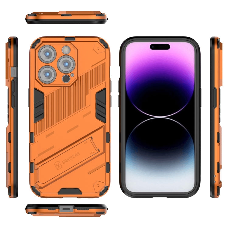 For iPhone 14 Pro Max Punk Armor 2 in 1 PC + TPU Phone Case (Orange) - iPhone 14 Pro Max Cases by buy2fix | Online Shopping UK | buy2fix