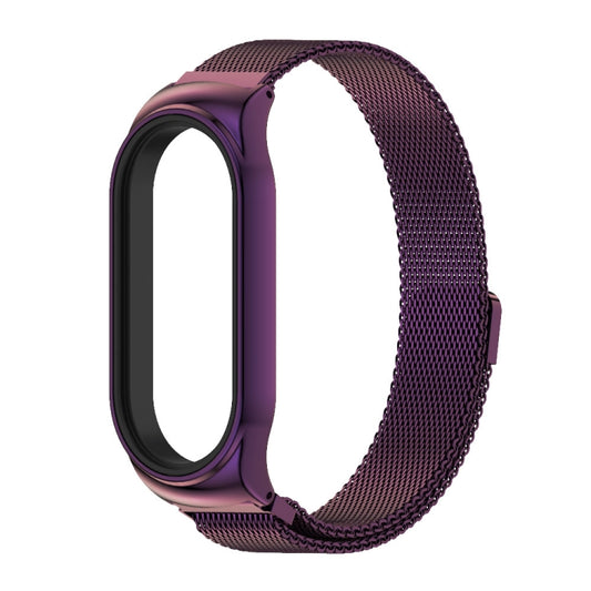 For Xiaomi Mi Band 7 / 7 NFC MIJOBS CS Milan Magnetic Stainless Steel Watch Band(Purple) by MIJOBS