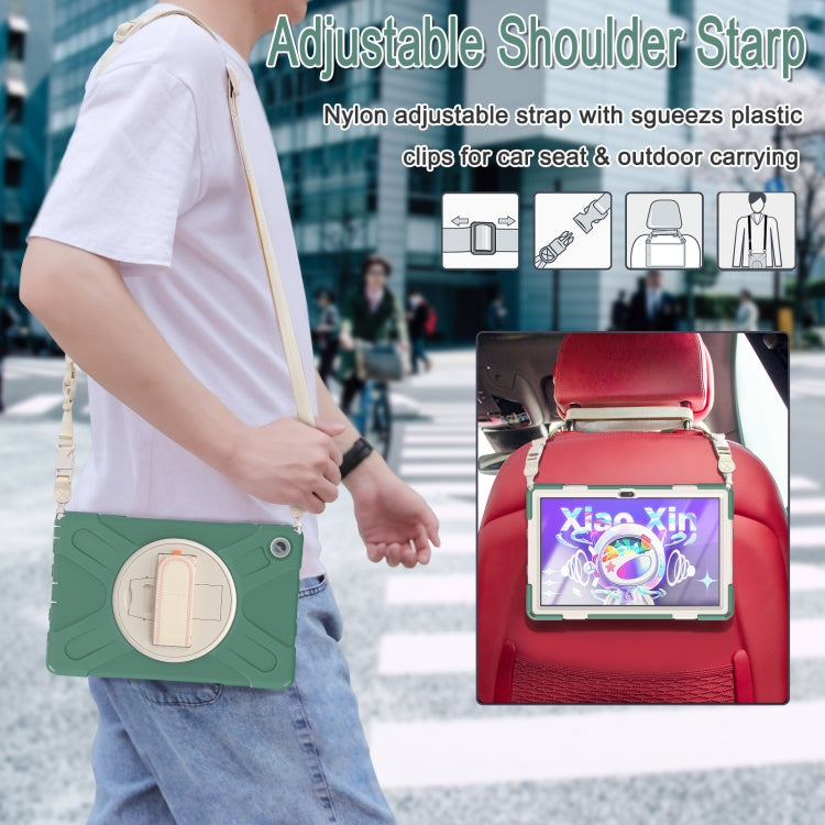 For Lenovo Tab M10 Plus 10.6 3rd Gen 2022 Silicone + PC Protective Tablet Case(Emerald Green) - Lenovo by buy2fix | Online Shopping UK | buy2fix