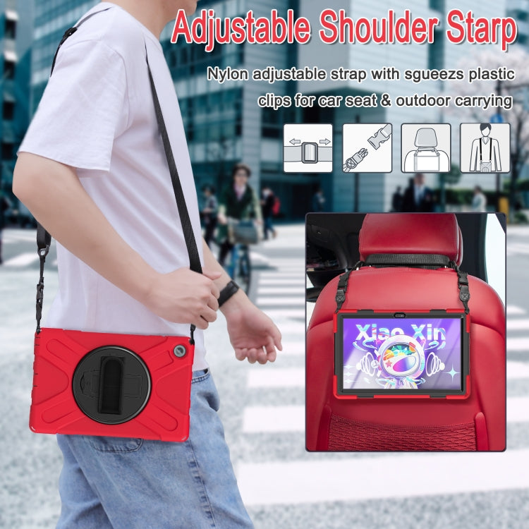For Lenovo Tab M10 Plus 10.6 3rd Gen 2022 Silicone + PC Protective Tablet Case(Red) - Lenovo by buy2fix | Online Shopping UK | buy2fix