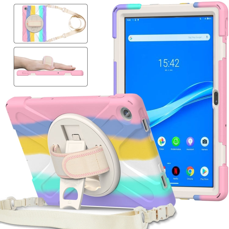 For Lenovo Tab M10 Plus 10.6 3rd Gen 2022 Silicone + PC Protective Tablet Case(Colorful Pink) - Lenovo by buy2fix | Online Shopping UK | buy2fix