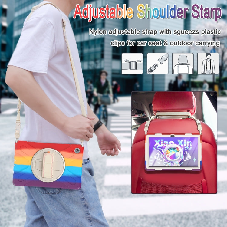 For Lenovo Tab M10 Plus 10.6 3rd Gen 2022 Silicone + PC Protective Tablet Case(Colorful Red) - Lenovo by buy2fix | Online Shopping UK | buy2fix