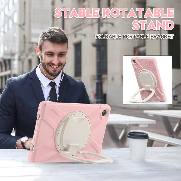 For Lenovo Tab M10 Plus 10.6 3rd Gen 2022 Silicone + PC Protective Tablet Case(Cherry Blossom Pink) - Lenovo by buy2fix | Online Shopping UK | buy2fix