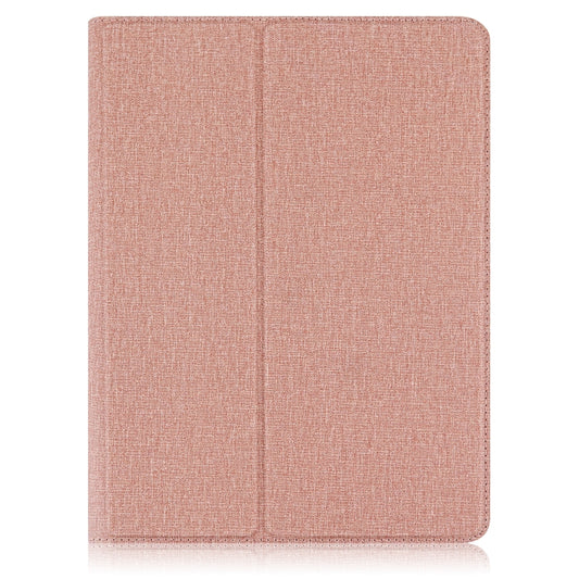 For 10 inch Cloth Texture 360 Rotation Horizontal Flip Universal Tablet PC Leather Case with Pen Slot(Rose Gold) - 10 - 11 inch by buy2fix | Online Shopping UK | buy2fix