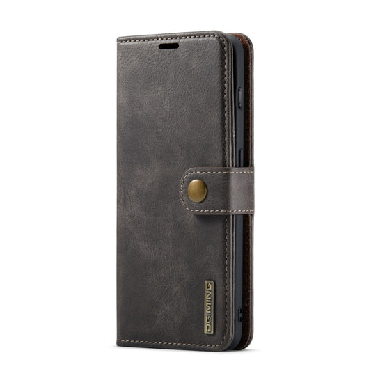 For OnePlus 10 Pro DG.MING Crazy Horse Texture Detachable Magnetic Leather Phone Case(Grey) by DG.MING