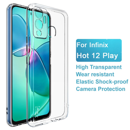 For Infinix Hot 12 Play IMAK UX-5 Series Shockproof TPU Phone Case(Transparent) by imak