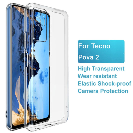 For Tecno Pova 2 IMAK UX-5 Series Shockproof TPU Phone Case(Transparent) by imak