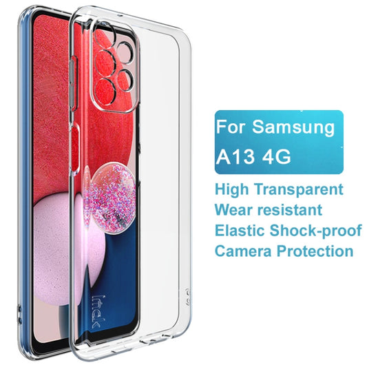 For Samsung Galaxy A13 4G IMAK UX-5 Series Shockproof TPU Phone Case(Transparent) by imak