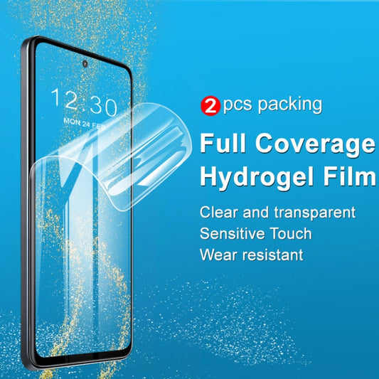 2 PCS imak Curved Full Screen Hydrogel Film Front Protector For Xiaomi Redmi Note 11T Pro 5G/Redmi Note 11T Pro+ 5G by imak
