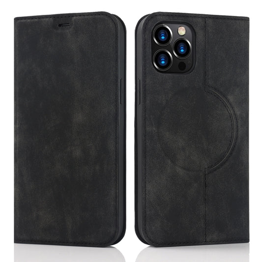 For iPhone 12 Pro Wireless Charging Magsafe Leather Phone Case(Black) by buy2fix