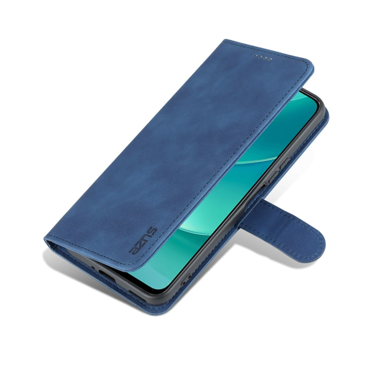 For Huawei Nova 9Z/Enjoy 50 Plus AZNS Skin Feel Calf Texture Flip Leather Phone Case(Blue) - Huawei Cases by AZNS | Online Shopping UK | buy2fix