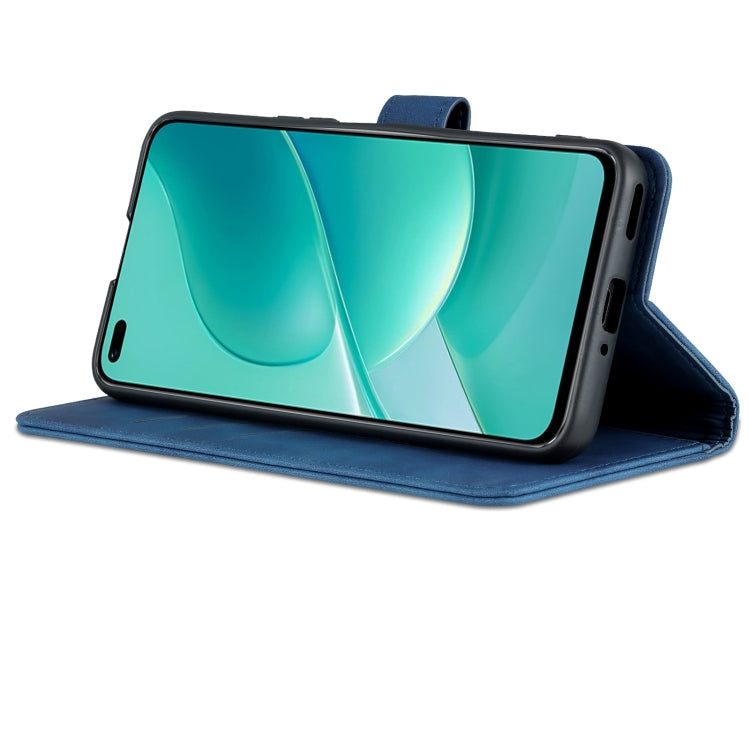 For Huawei Nova 9Z/Enjoy 50 Plus AZNS Skin Feel Calf Texture Flip Leather Phone Case(Blue) - Huawei Cases by AZNS | Online Shopping UK | buy2fix