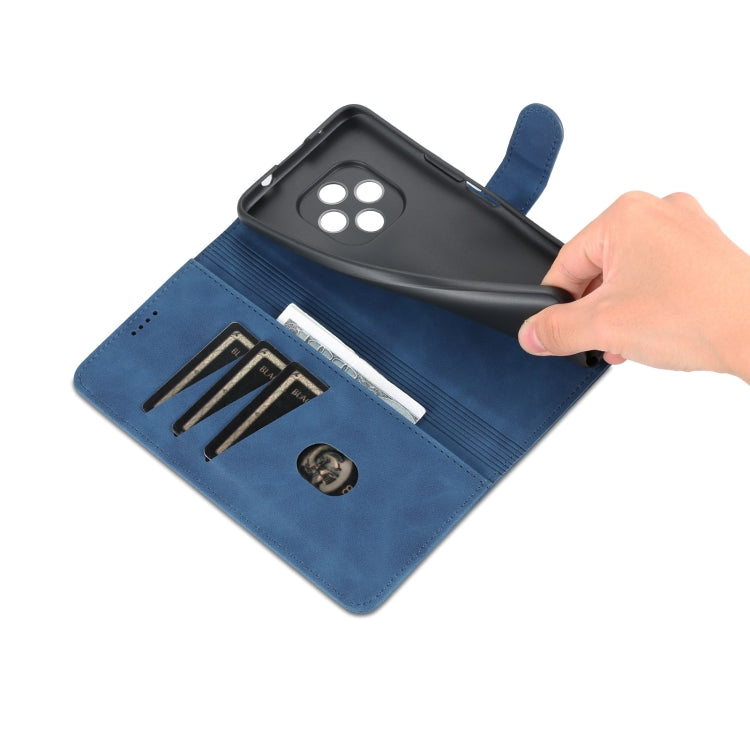 For Huawei Nova 9Z/Enjoy 50 Plus AZNS Skin Feel Calf Texture Flip Leather Phone Case(Blue) - Huawei Cases by AZNS | Online Shopping UK | buy2fix