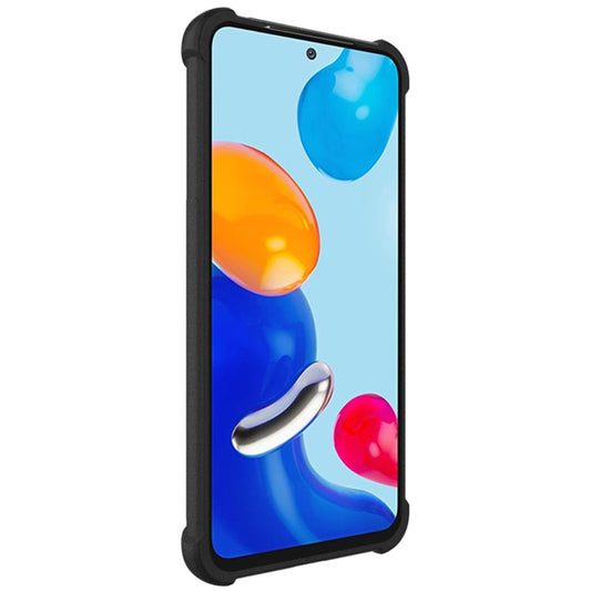 For Xiaomi Redmi Note 11 4G Overseas Version / Note 11S 4G Overseas VersionIMAK All-inclusive Shockproof Airbag TPU Phone Case with Screen Protector (Matte Black) by imak