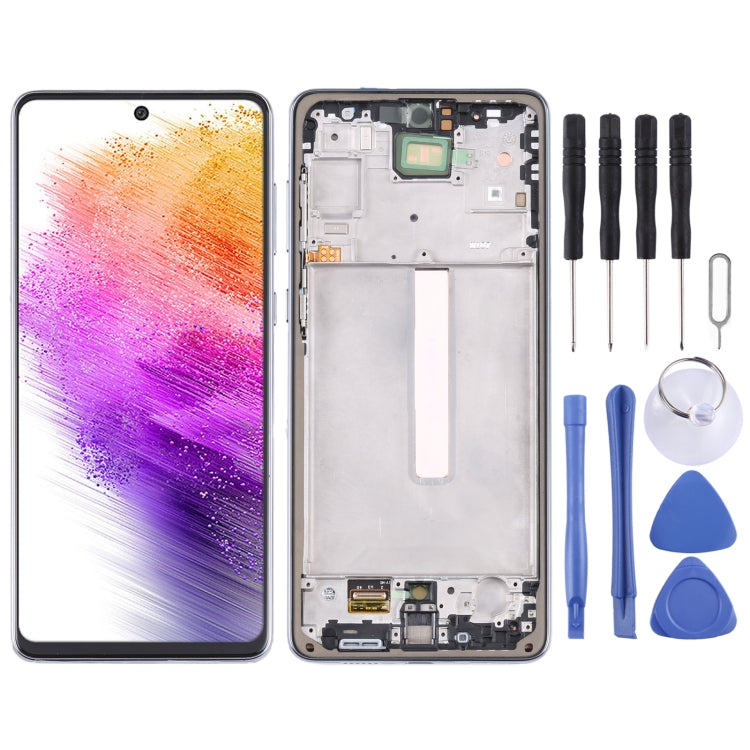 Original Super AMOLED LCD Screen For Samsung Galaxy A73 5G SM-A736B Digitizer Full Assembly with Frame - LCD Screen by buy2fix | Online Shopping UK | buy2fix