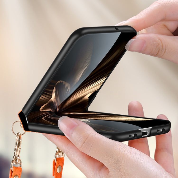 For Huawei P50 Pocket SULADA Litchi Texture Leather + TPU Phone Case with Strap(Green) by SULADA