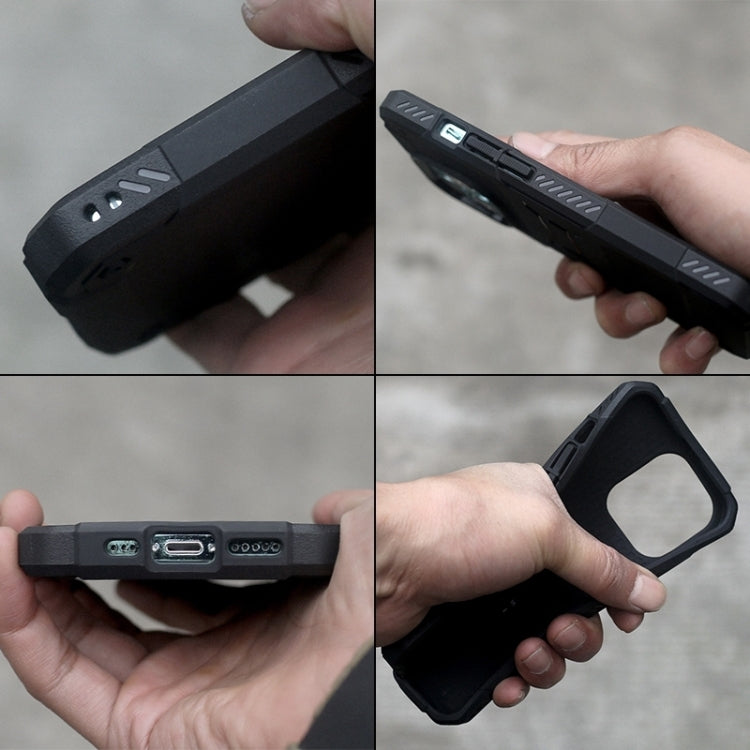 For iPhone 14 Pro Max FATBEAR Armor Shockproof Cooling Case (Black) - iPhone 14 Pro Max Cases by FATBEAR | Online Shopping UK | buy2fix