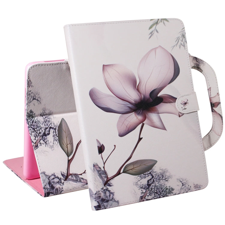 For iPad 11 (2020) 3D Colored Drawing Horizontal Flip Leather Tablet Case with Holder & Card Slot & Wallet & Handle(Magnolia) - iPad Pro 11 (2020) Cases by buy2fix | Online Shopping UK | buy2fix