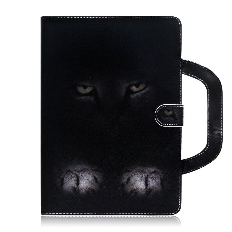 For iPad 11 (2020) 3D Colored Drawing Horizontal Flip Leather Tablet Case with Holder & Card Slot & Wallet & Handle(Mysterious Cat) - iPad Pro 11 (2020) Cases by buy2fix | Online Shopping UK | buy2fix