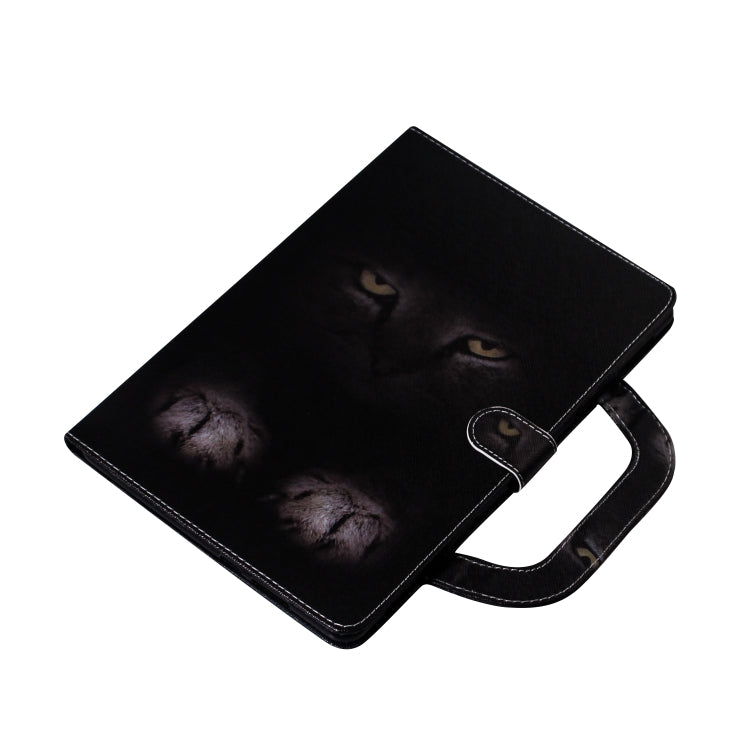 For iPad 11 (2020) 3D Colored Drawing Horizontal Flip Leather Tablet Case with Holder & Card Slot & Wallet & Handle(Mysterious Cat) - iPad Pro 11 (2020) Cases by buy2fix | Online Shopping UK | buy2fix