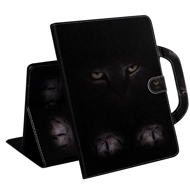 For iPad 11 (2020) 3D Colored Drawing Horizontal Flip Leather Tablet Case with Holder & Card Slot & Wallet & Handle(Mysterious Cat) - iPad Pro 11 (2020) Cases by buy2fix | Online Shopping UK | buy2fix