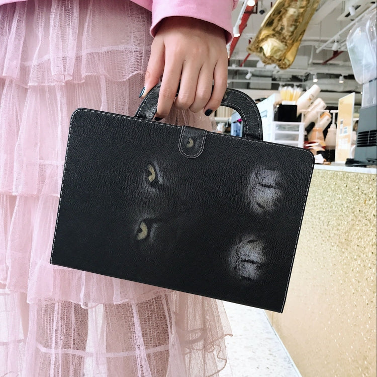 For iPad 11 (2020) 3D Colored Drawing Horizontal Flip Leather Tablet Case with Holder & Card Slot & Wallet & Handle(Mysterious Cat) - iPad Pro 11 (2020) Cases by buy2fix | Online Shopping UK | buy2fix
