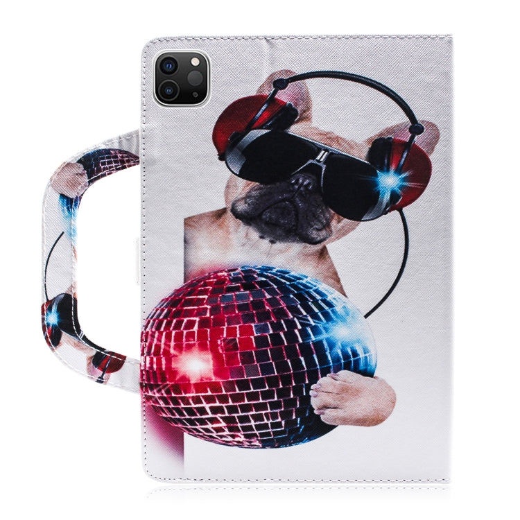 For iPad 11 (2020) 3D Colored Drawing Horizontal Flip Leather Tablet Case with Holder & Card Slot & Wallet & Handle(Fashion Dog) - iPad Pro 11 (2020) Cases by buy2fix | Online Shopping UK | buy2fix