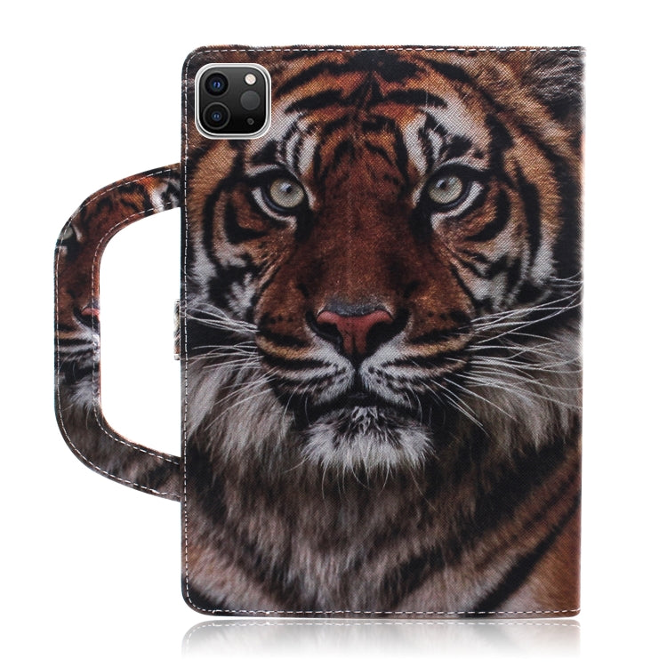 For iPad 11 (2020) 3D Colored Drawing Horizontal Flip Leather Tablet Case with Holder & Card Slot & Wallet & Handle(Siberian Tiger) - iPad Pro 11 (2020) Cases by buy2fix | Online Shopping UK | buy2fix