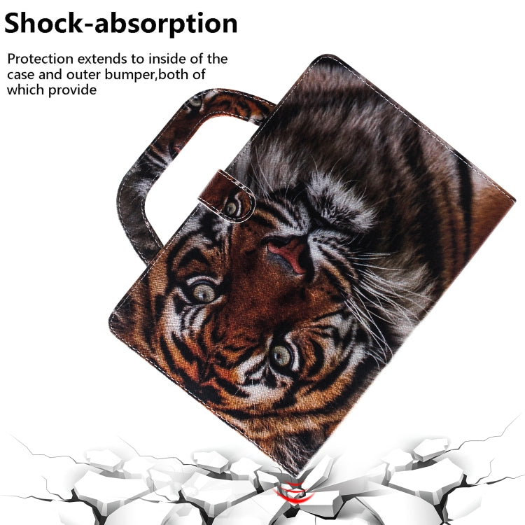 For iPad 11 (2020) 3D Colored Drawing Horizontal Flip Leather Tablet Case with Holder & Card Slot & Wallet & Handle(Siberian Tiger) - iPad Pro 11 (2020) Cases by buy2fix | Online Shopping UK | buy2fix