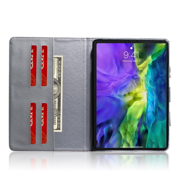 For iPad 11 (2020) 3D Colored Drawing Horizontal Flip Leather Tablet Case with Holder & Card Slot & Wallet & Handle(Siberian Tiger) - iPad Pro 11 (2020) Cases by buy2fix | Online Shopping UK | buy2fix