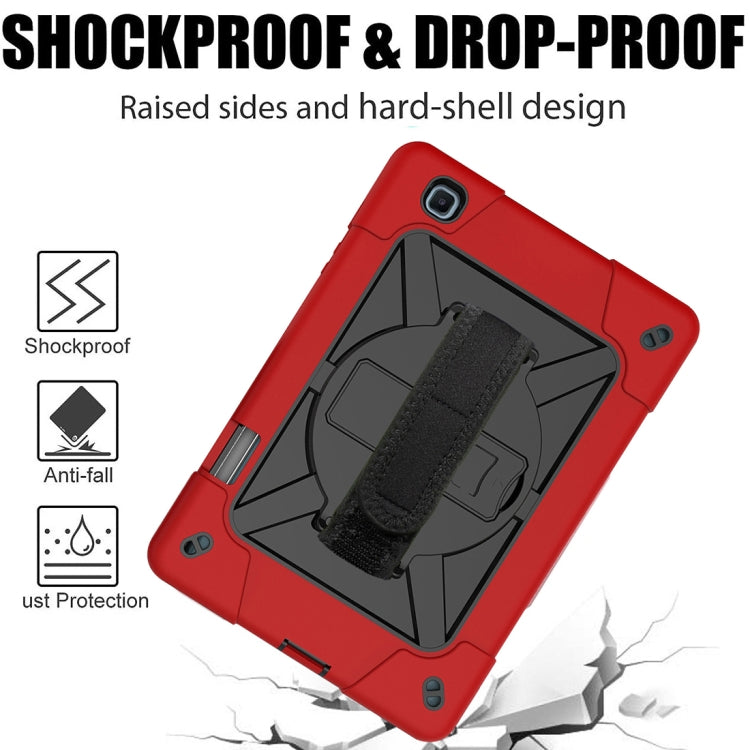 For Samsung Galaxy Tab S6 Lite P610 Contrast Color Robot Silicone + PC Tablet Case(Red Black) - Tab S6 Lite P610 / P615 by buy2fix | Online Shopping UK | buy2fix