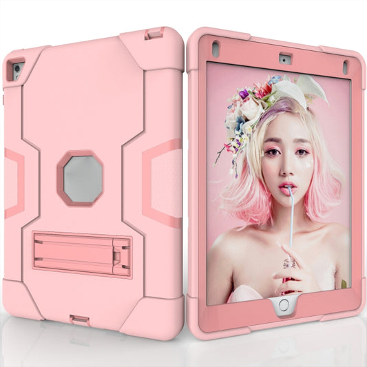 Contrast Color Robot Silicone + PC Tablet Case For iPad 6 / iPad Pro 9.7 2016(Rose Gold) - iPad Pro 9.7 inch Cases by buy2fix | Online Shopping UK | buy2fix