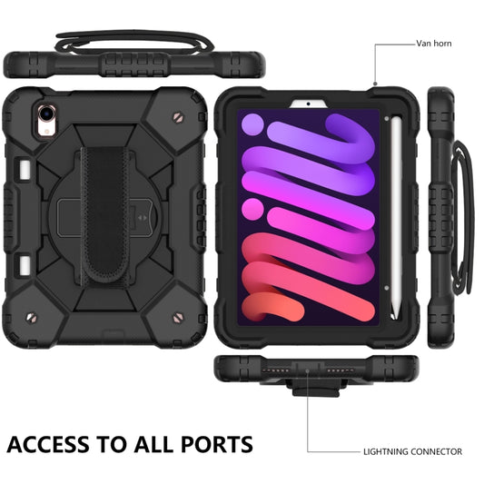 For iPad mini 2024 / mini 6 Contrast Color Robot Silicone + PC Tablet Case(Black) - iPad mini 6 Cases by buy2fix | Online Shopping UK | buy2fix