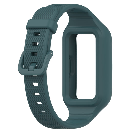 For Huawei Band 10 / 9 / 8 / 7 / 6 Universal Integrated Silicone Watch Band(Green) by buy2fix