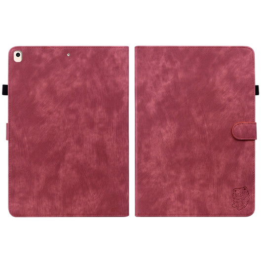 Tiger Pattern PU Tablet Case With Sleep / Wake-up Function For iPad 10.2 2019/Air 2019 10.5/10.2 2020/2021(Red) - iPad 10.2 Cases by buy2fix | Online Shopping UK | buy2fix